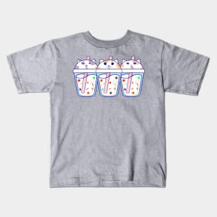 Cute Milk Cat Kids T-Shirt